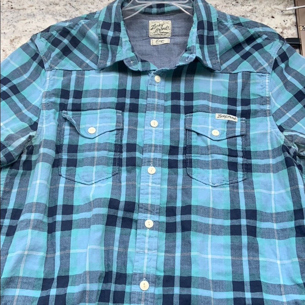 Men’s Large Lucky Brand Button Down Shirt